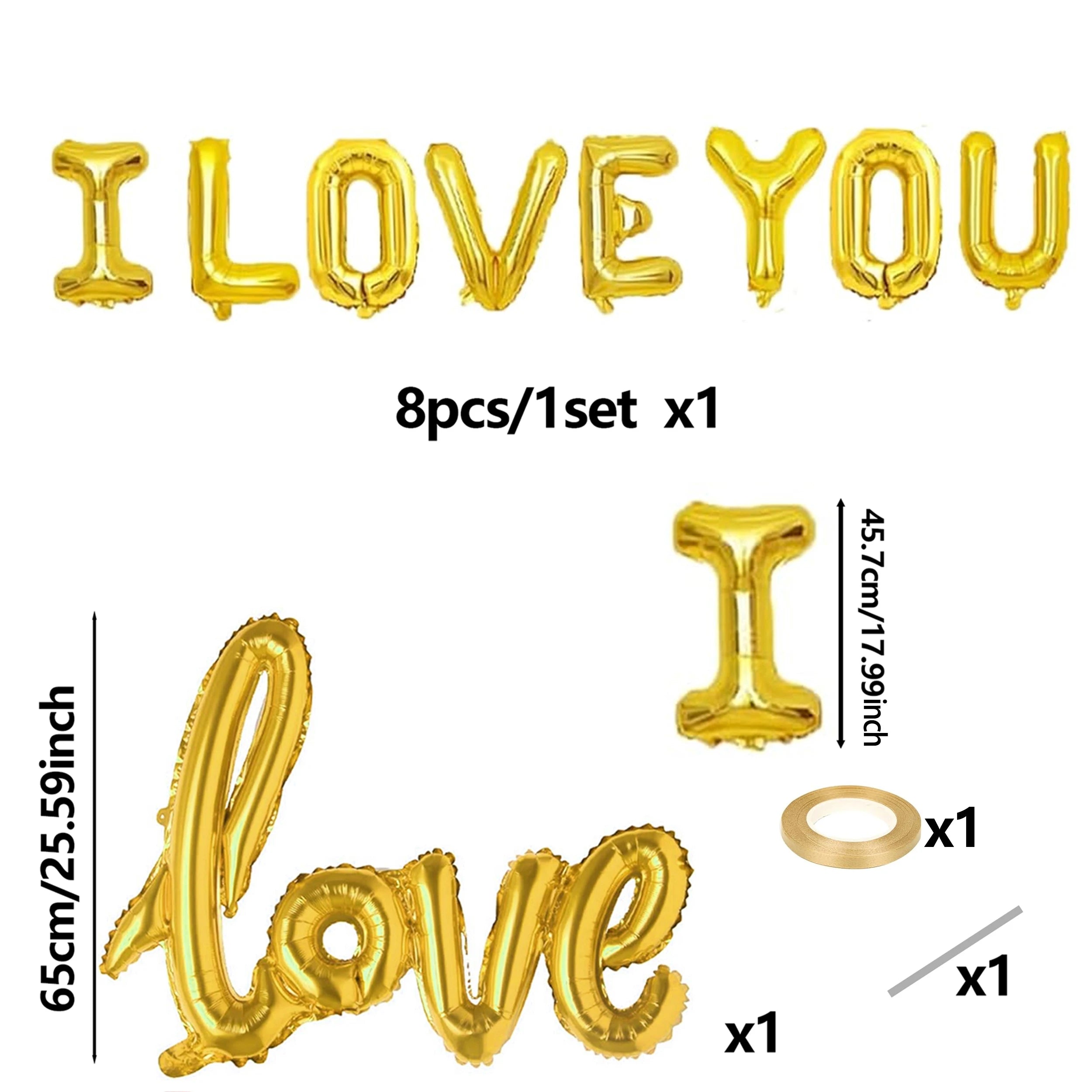 ILove You Balloon Decoration 11